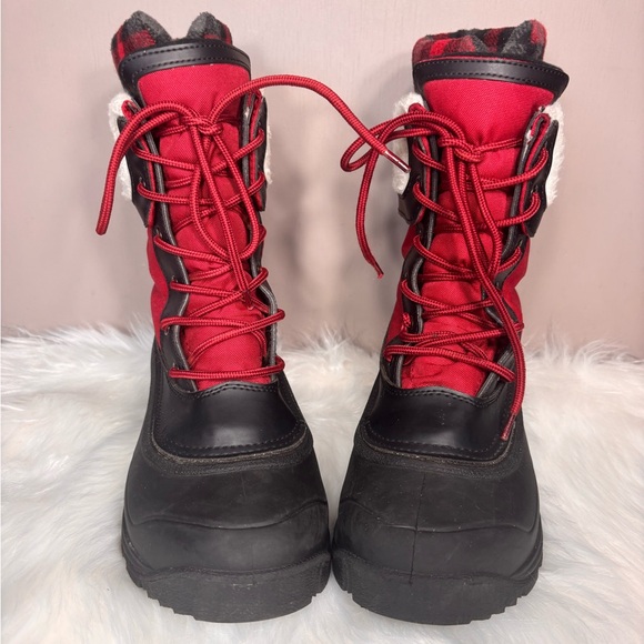 KAMIK Red & Black Plaid Cuff Boots - Picture 7 of 9